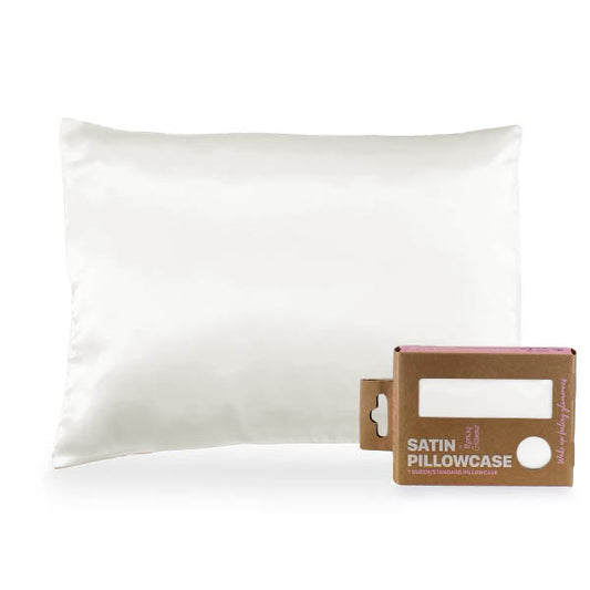 Satin Pillowcase Standard/Queen Single -ECO-Friendly packaging (multiple color options available)