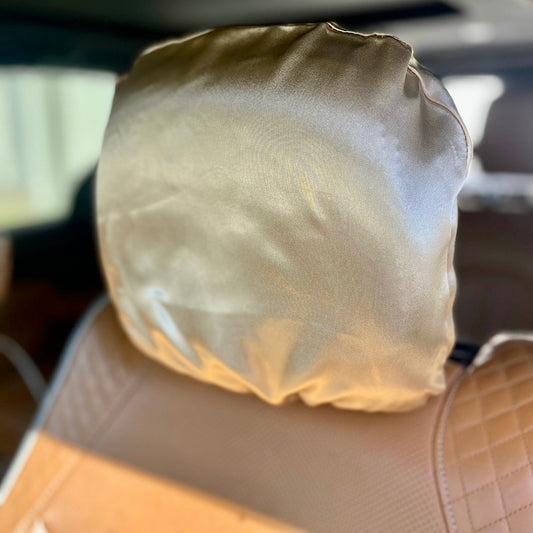 Satin Car Headrest Cover