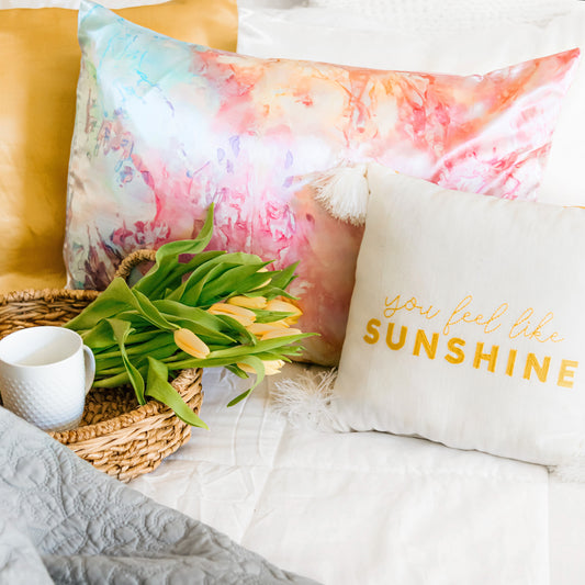 Tie -Dyed Satin Pillowcase Standard Single
