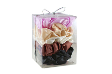 5 Pack Hair Scrunchies Gift Box (multiple color options)