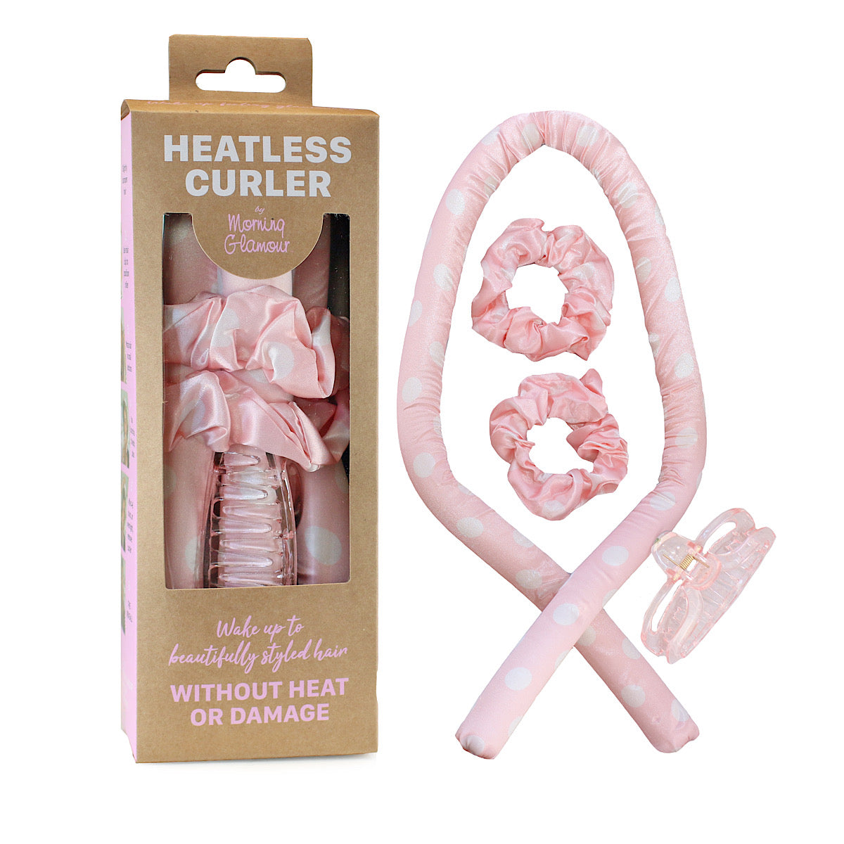 Satin Heatless Curler -Eco-Friendly packaging(multiple color options available)
