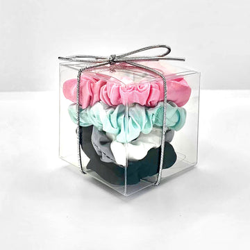 5 Pack Hair Scrunchies Gift Box - Skinny Style