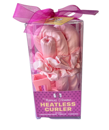 4pc Heatless Satin Curler Gift Set with bow and gift tag
