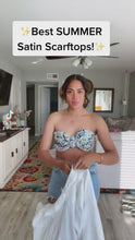 Load and play video in Gallery viewer, Satin Scarf  (Multiple Print/Color options)
