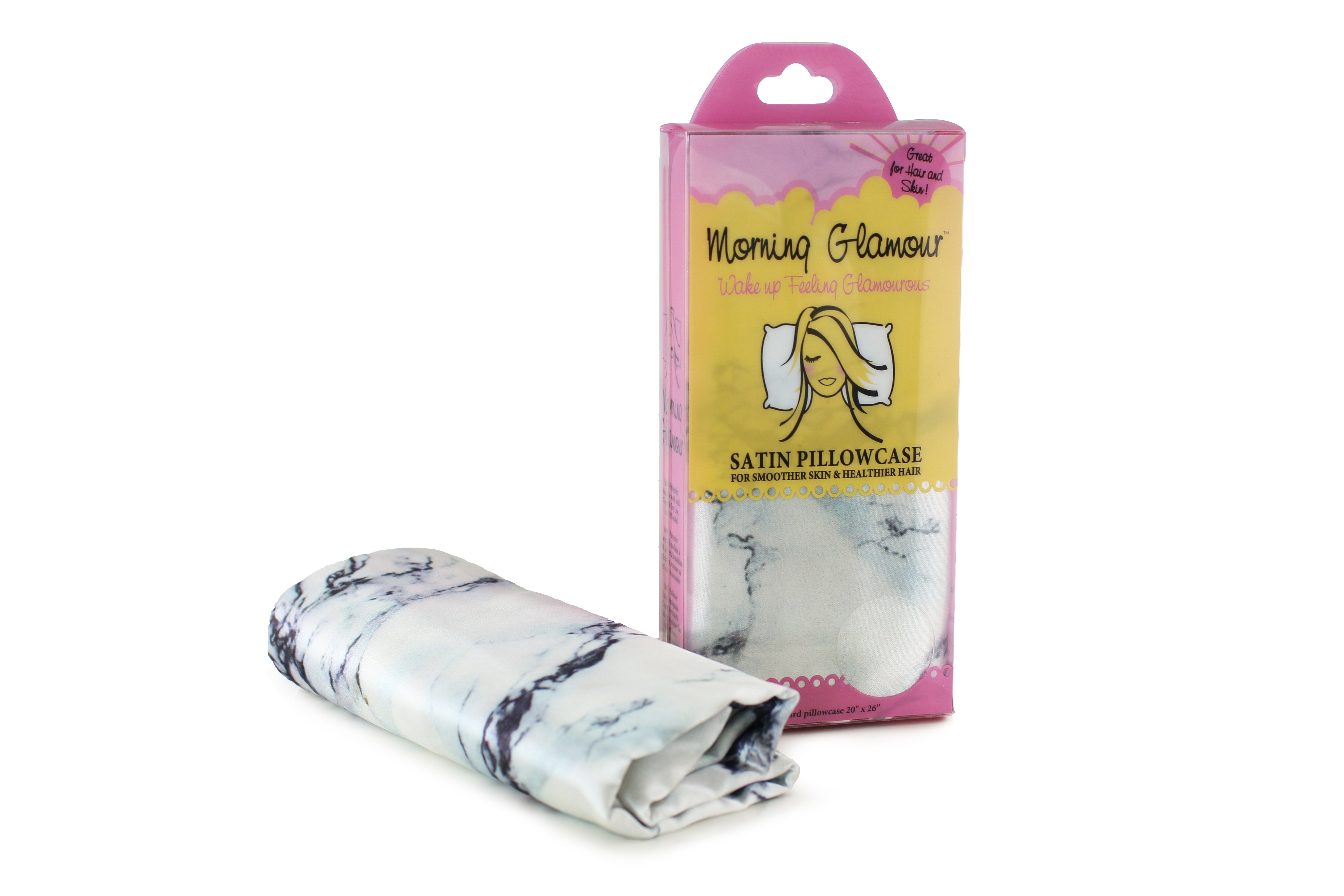 Morning Glamour Satin-Kissenbezug – Seidig Glatt, Für Haare & Haut, 50x66 Cm (Standard), Maschinenwaschbar (Elfenbein)