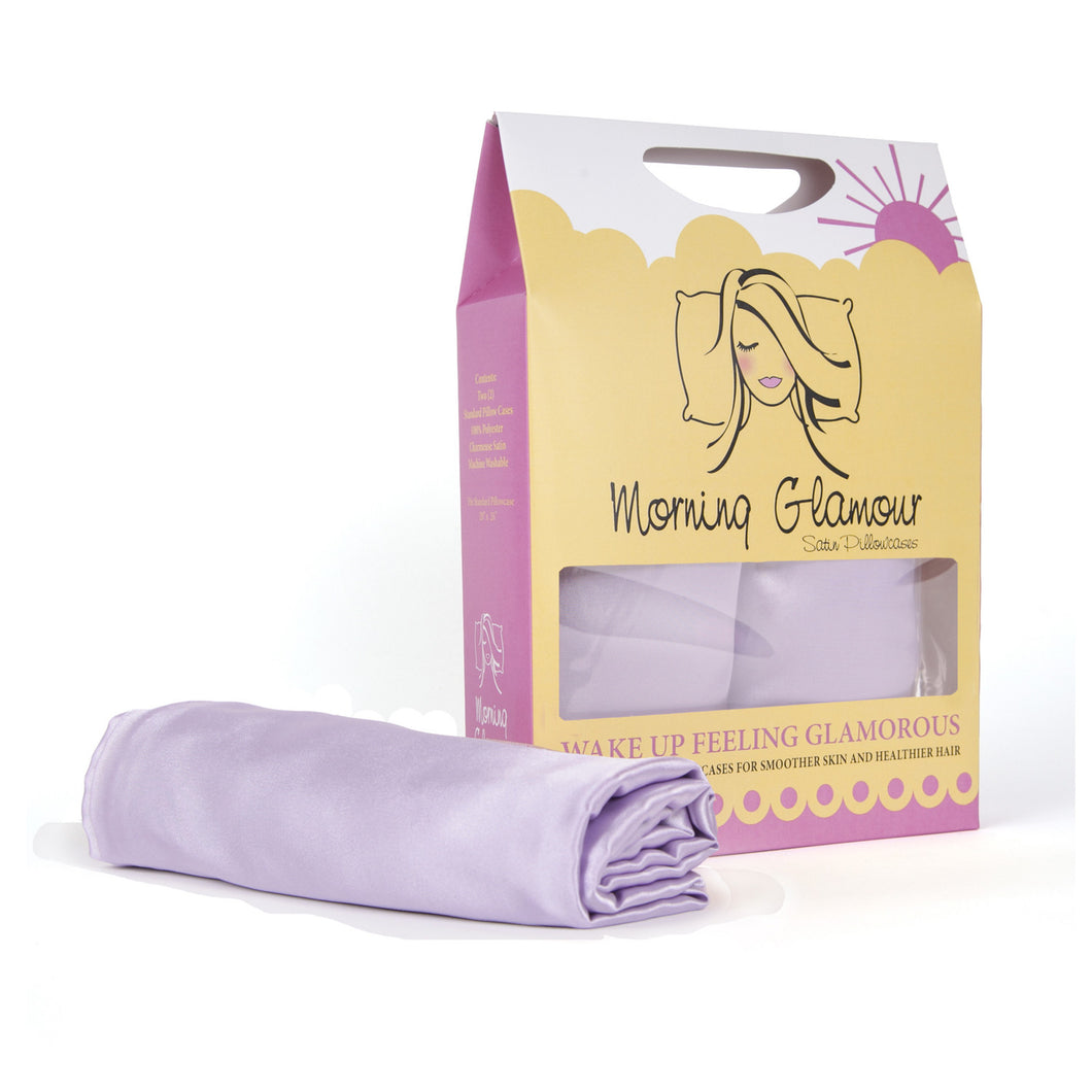Light Purple Satin Pillowcase 2-Pack