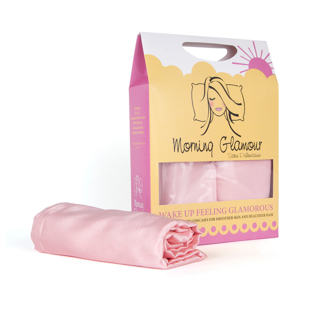 Pink Satin Pillowcase 2-Pack